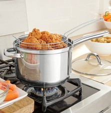 Oster 4.8-Quart Stainless Steel Deep Fryer Set with Basket and Lid