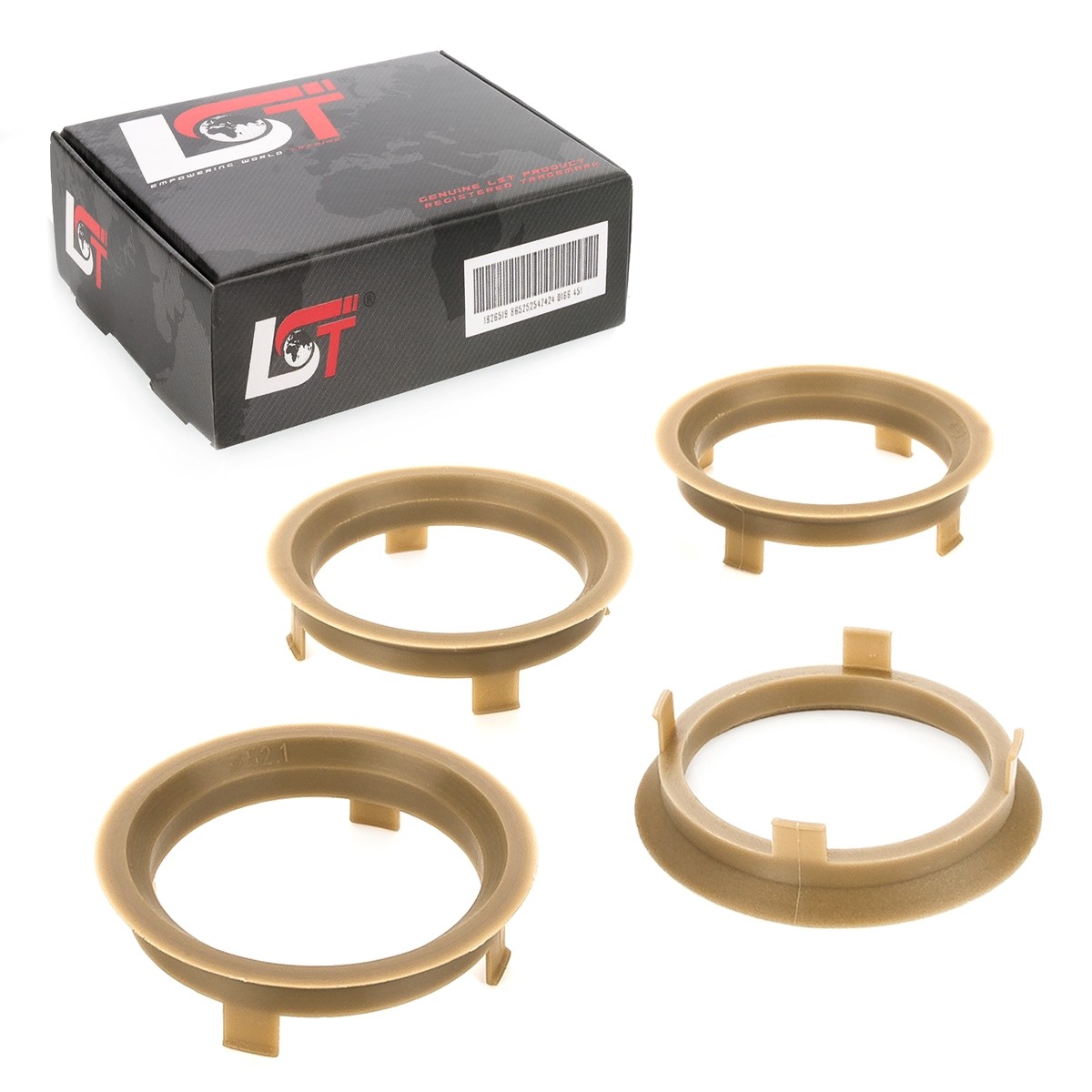 4x Distance Rings Centering Ochre Alloy Wheels Ø 52,1 MM - Ø 60,1 for Peugeot