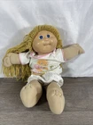 Vtg Cabbage Patch Kid Doll 1985 Head Mold 3 Blonde Hair Blue Eyes Signed Coleco