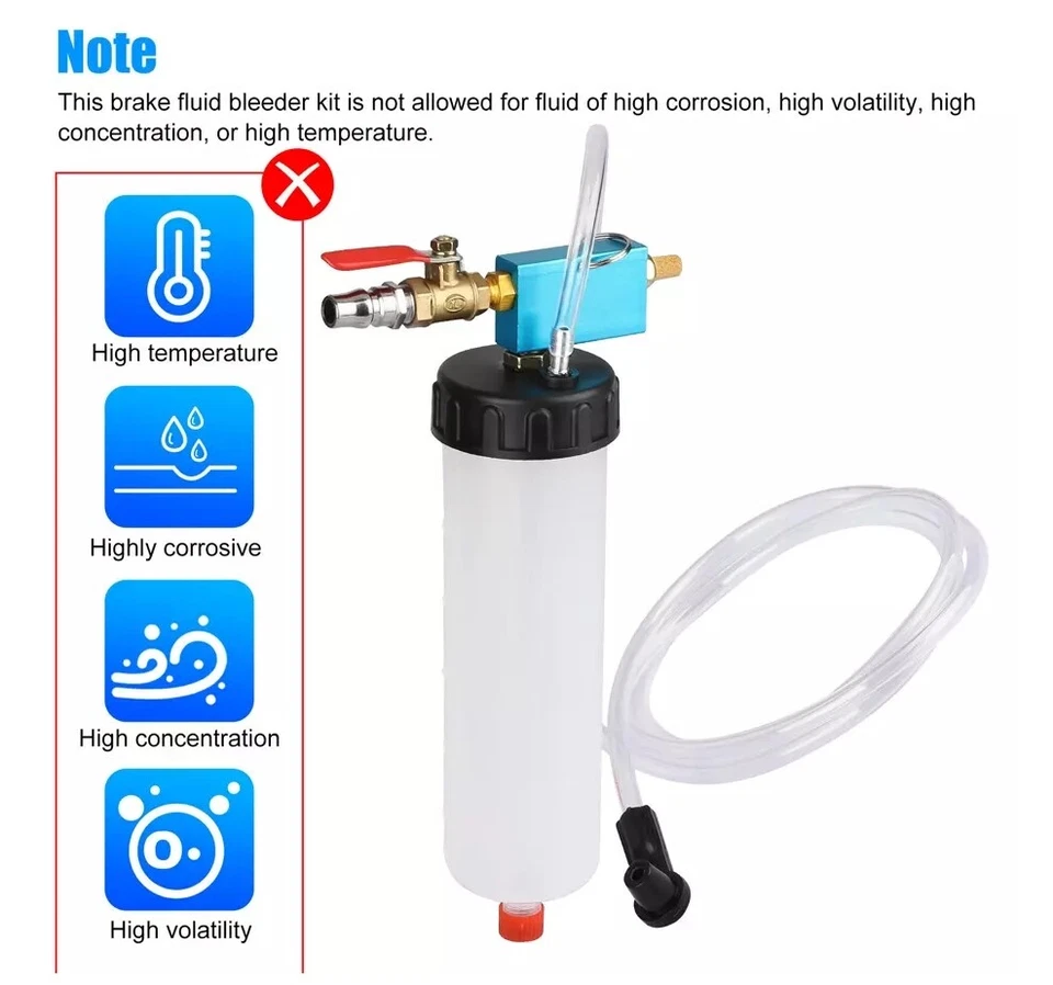 Car Fluid Oil Change Pump Equipment Tool Kit Vacuum Brake Bleeder Tank pack of 1 - Image 3 of 4