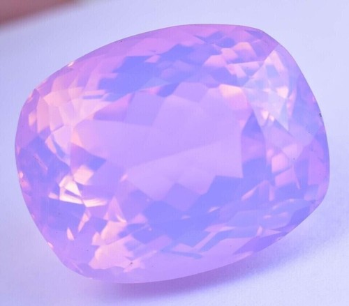 69.80 Ct. Large Ethiopian Natural Purple-Pink Opal Cushion Cut Loose Gemstone - Picture 4 of 10