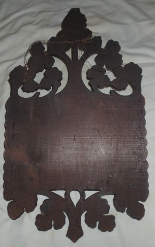 ANTIQUE VICTORIAN GERMAN BLACK FOREST CARVED LADY WOOD WALL SHELF RACK HOLDER A+ - Picture 16 of 19