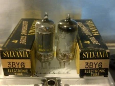 (2) 3BY6 Vacuum Tubes Lot ((( Tested Good )))