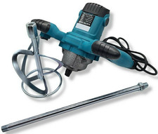 trapano miscelatore per malta con frusta impastratrice per cemento makota 1860 w