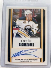 2016-17 O-Pee-Chee Nicolas Deslauriers OPC Signatures Autograph