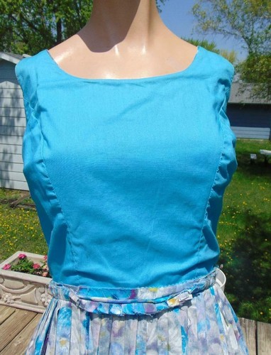 VTG 50S HAWAIIAN CASUALS by Stan Hicks Waterfall Cotton Sundress 28W - Picture 10 of 11