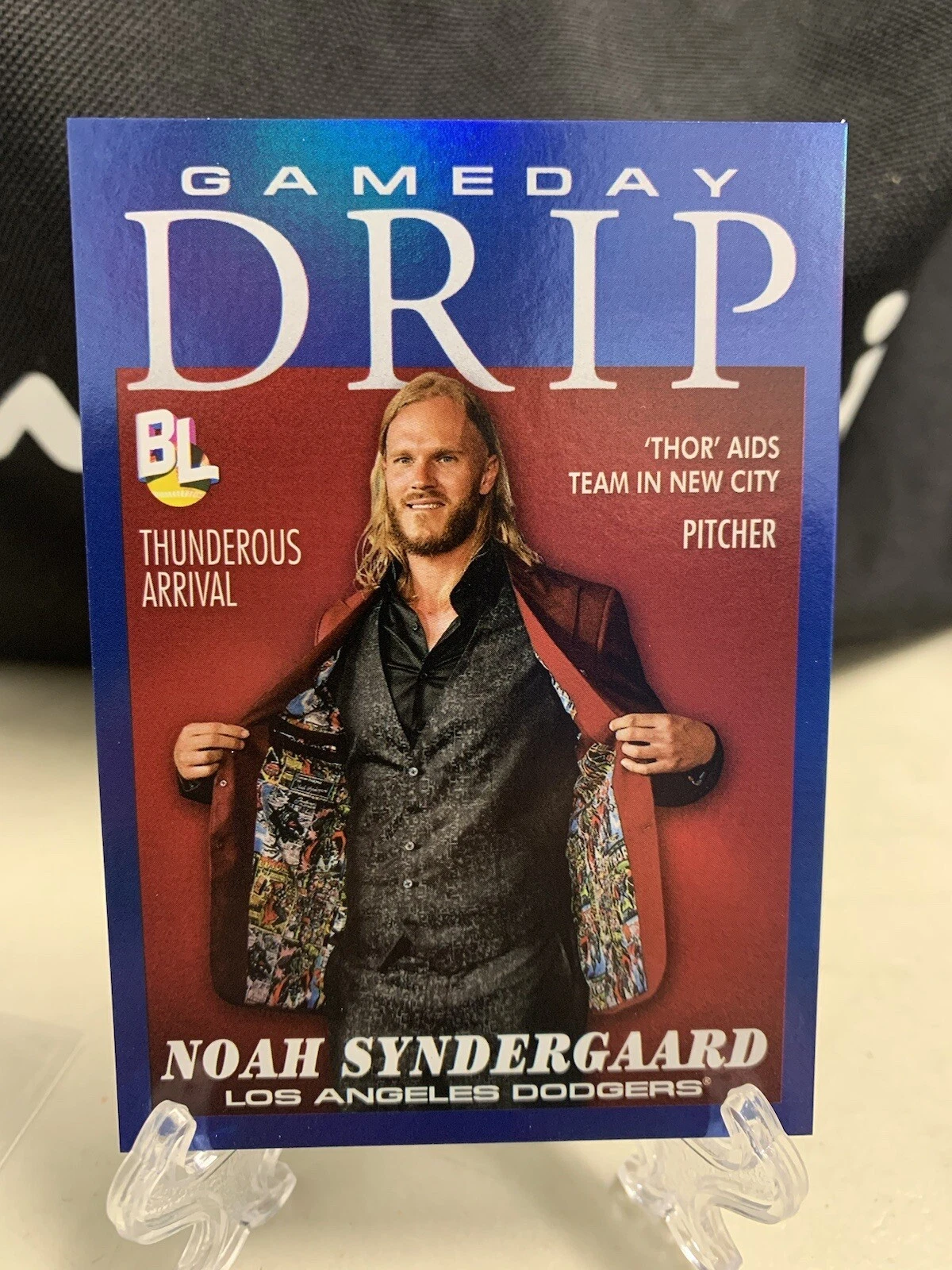 noah syndergaard Game Day Drip Refractor Sp 2023 Topps Big League Los Angeles