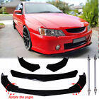 <!--F#f_0-->Glossy Front Bumper Lip Splitter Spoiler +Strut Rods For Holden Monaro 2001-2006<!--F/-->