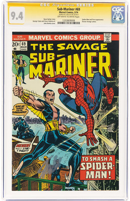 The Sub-Mariner #69 Signature Series: Stan Lee (Marvel 1974) CGC NM 9.4 OW White