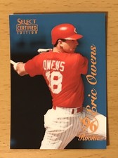 1996 SELECT CERTIFIED BASEBALL CERTIFIED BLUE ERIC OWENS CINCINNATI REDS