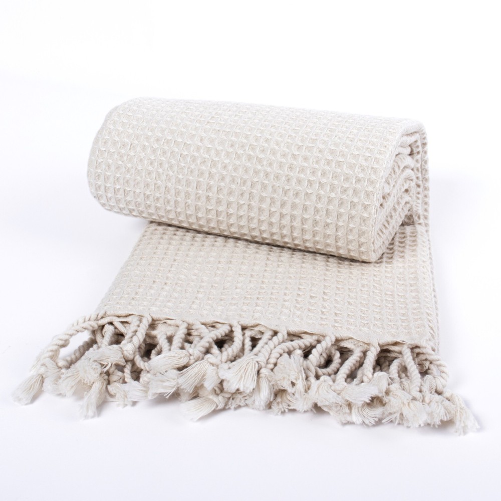 Luxury Cotton Waffle Weave Turkish Spa Beach Towel
