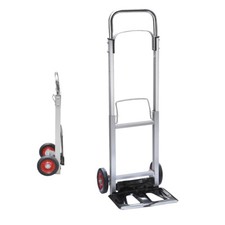 Folding Hand Truck Lightweight Aluminium Alloy Heavy Duty Sack Cart 90kg UKDC