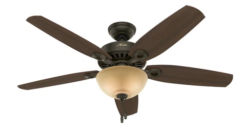 Hunter 52" Builder Deluxe Traditional Casual Ceiling Fan w/ Light and Pull Chain - Picture 22 of 30