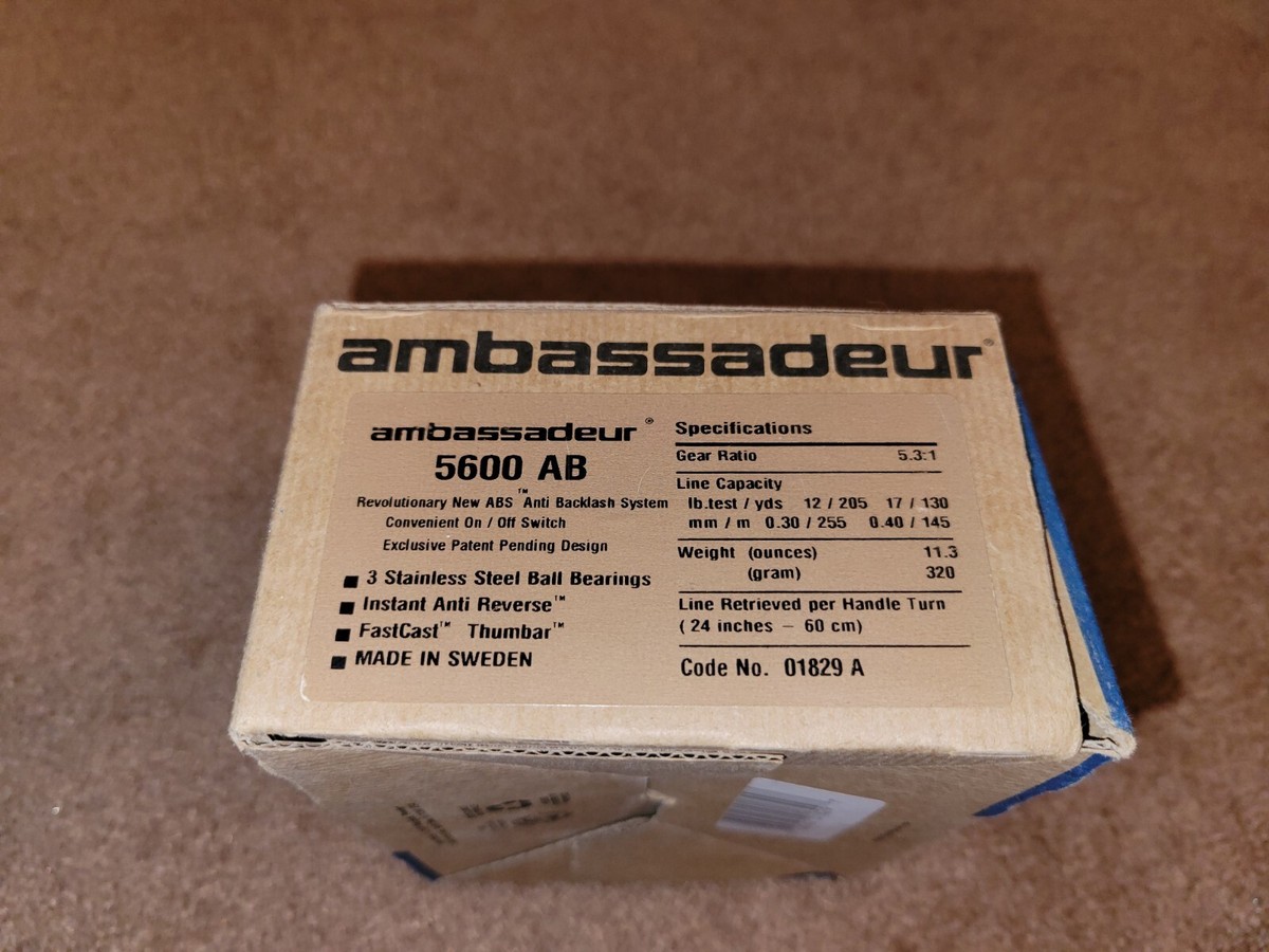 abu garcia ambassadeur 5600 ab manual Vintage Abu Garcia Ambassadeur 5600 AB Empty Box, Manual, Diagram, Oil,  Papers