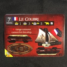 Pirates of the Crimson Coast CSG - #083 "LE COLIBRI" RARE Ship- NEW Unpunched!