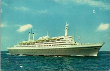 Postcard Holland American Line Flagship Rottedam