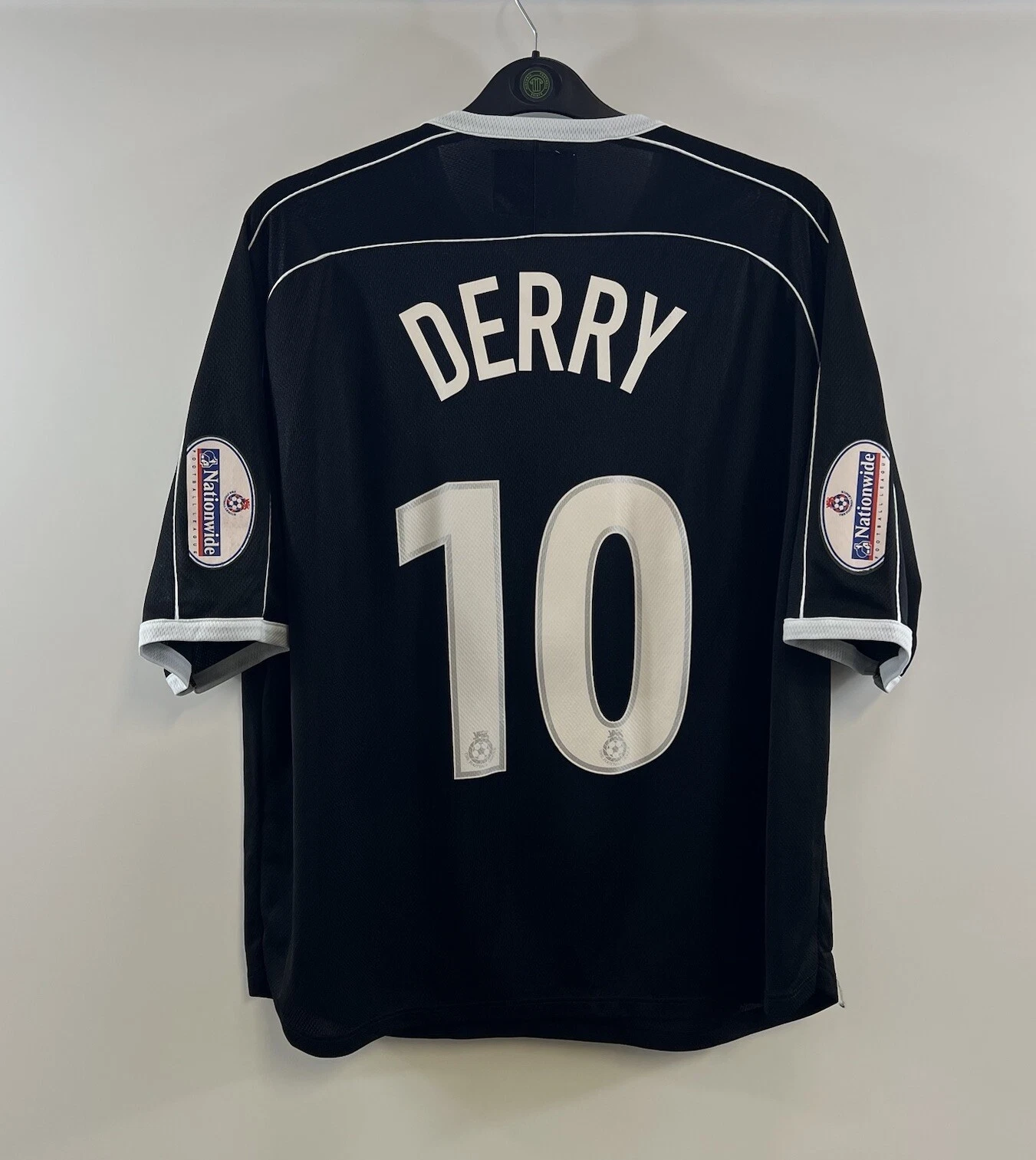 Maglia calcio Crystal Palace Matchworn Derry 10 terza 2002 03 adulti XXL G677