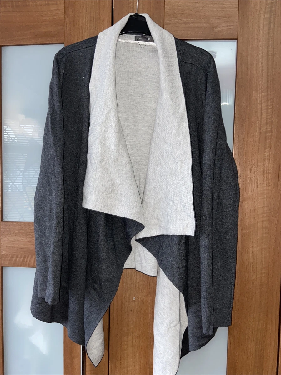 GREY PRIMARK SIZE L WATERFALL JACKET GOING OUT WORKWEAR LEISURE eBay