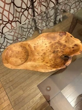 Enrico RootWorks Core Root Wooden Chip and Dip Platter NWT