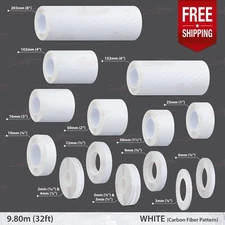 CARBON FIBER WHITE Roll PIN STRIPE PinStriping TAPE Decal Adhesive Vinyl Sticker