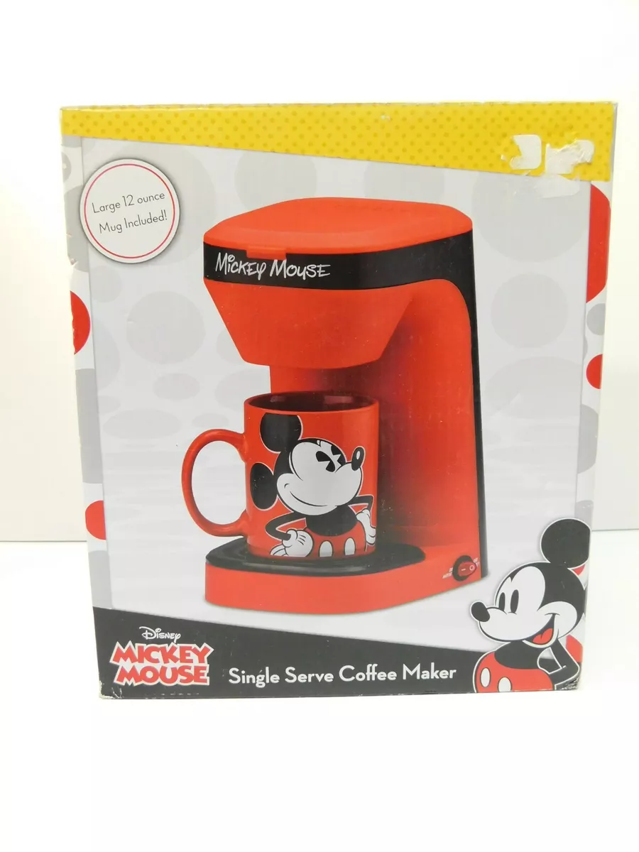 New DISNEY Mickey Mouse Single Serve Coffee Maker Includes Mug New in Box