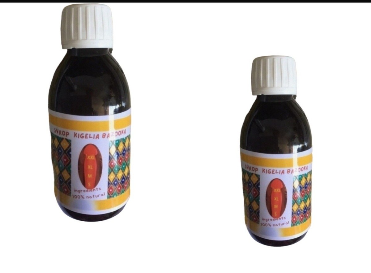 Lot De 4 Sirops BAZOUKA KIGELIA - 200 Ml Chacun, à Base D'écorces Et Racines