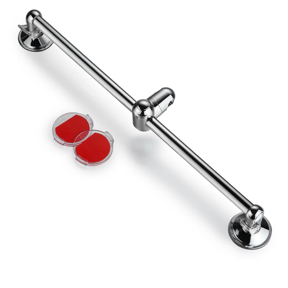 Barra deslizante de ducha ajustable en altura/ángulo de acero inoxidable HotelSpa® Insta-Mount Foto 4 de 4