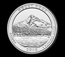 2010 P Mount Hood National Park Quarter Oregon "Brilliant Uncirculated" ATB