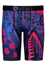 ETHIKA MENS STAPLE UNDERWEAR BOXER BMR DRIP CITY PURPLE