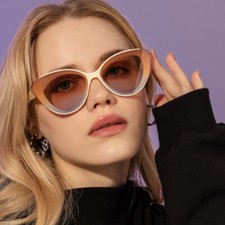Oversized Women Cat Eye Sunglasses Fashion Outdoor Shades Glasses UV400 Eyewear