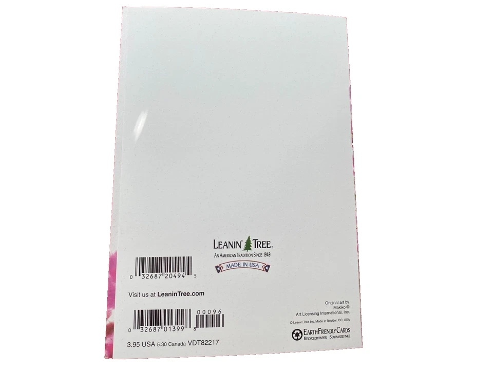 Leanin Tree Valenitnes Greeting day card dog flower love you bunches - Image 4 of 4