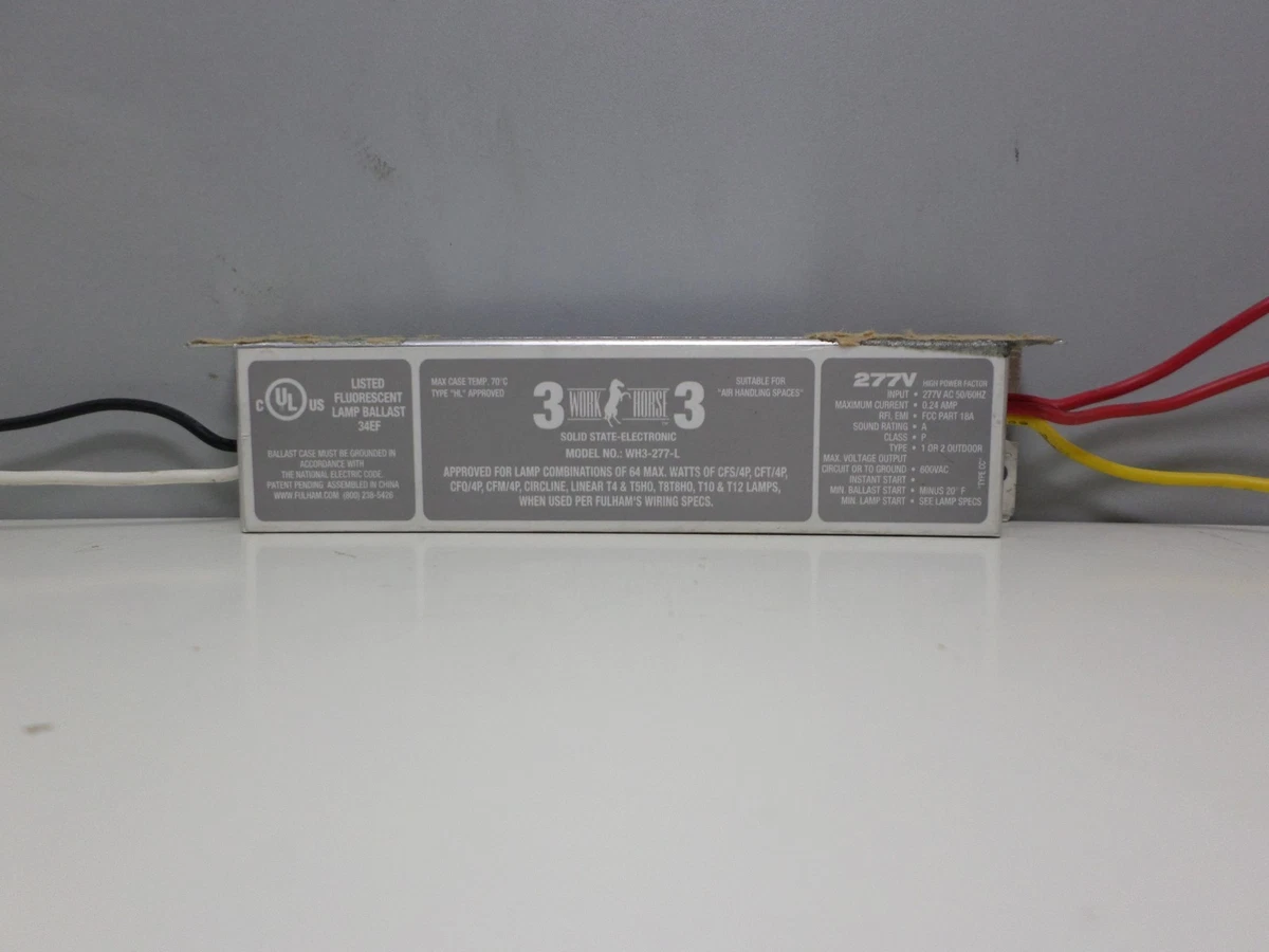 Fulham Workhorse WH3 277 L Fluorescent 277 Volt Ballast for 64W