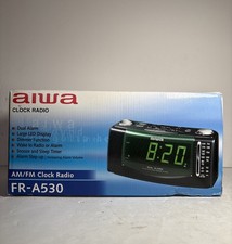 AIWA Digital AM/FM Clock Radio With Dual Alarm  FR-A530 NEW