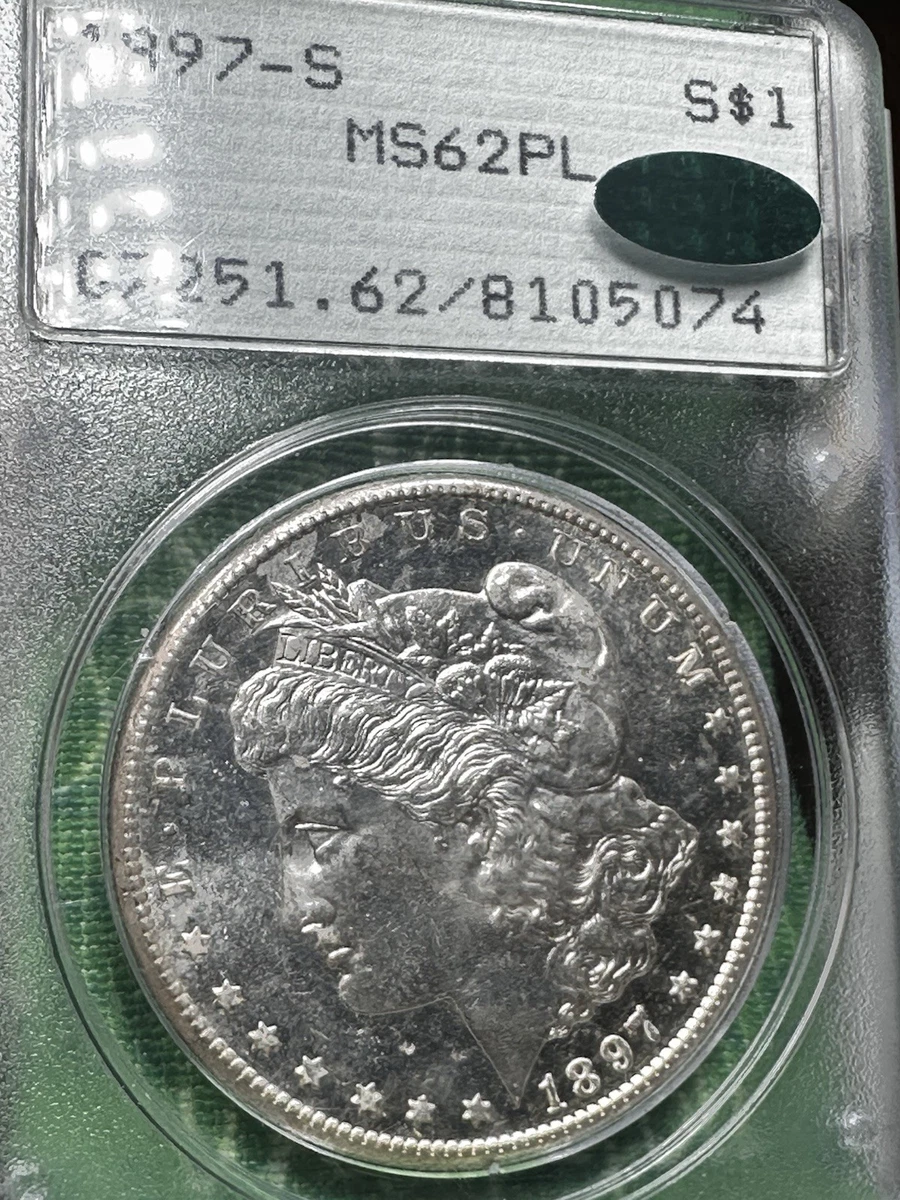 MS 62 Graded 1897 Year Morgan US Dollars (1878-1921) for sale | eBay