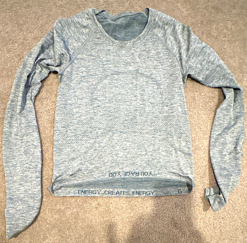 Lululemon Long Sleeve Breathable Athletic T-Shirt Womens 6