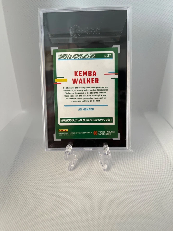 Laser roxo holográfico 2023-24 Panini Donruss EuroLeague - Kemba Walker #27 /99 - Imagem 2 de 2