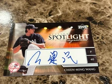 CHIEN-MING WANG 2006 Upper Deck Ovation Spotlight Signatures #SS-CW Yankees