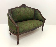 BESPAQ VICTORIAN SOFA SETTEE COUCH DOLLS HOUSE