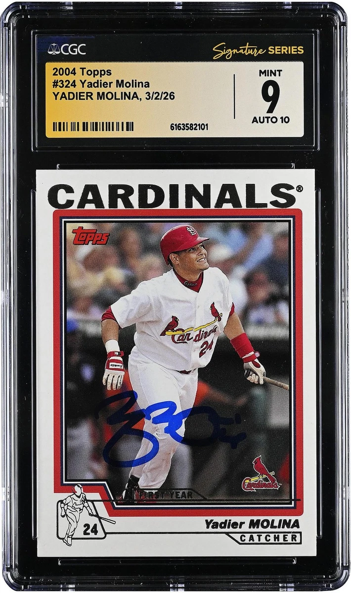 セントルイス・カージナルス ヤディアー・モリーナ選手直筆サイン入りフォト証明書付 Yadier Molina St. Louis Cardinals Baseball MLB Original