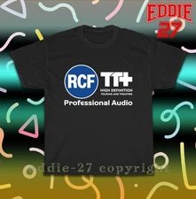 New Tee Shirt RCF TT+ Professional Audio Logo Men's T-Shirt American Tee Shirt