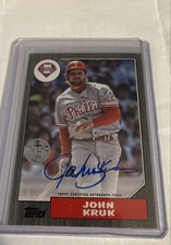 2022 Topps Series 2 - 1987 Baseball Autographs John Kruk #87BA-JKR Black /199 
