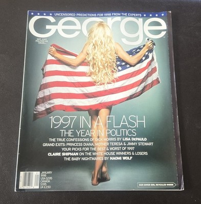 George Magazine January 1998 Pamela Anderson Lee Cover  John Kennedy Jr.