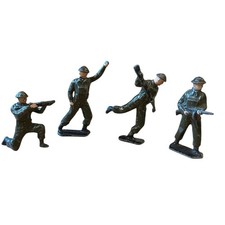Antique Vintage Lead Toy Soldiers 2  WW1 WW2 Home Casting USA Troop Lot x 4