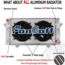 3 Row Radiator Shroud Fan Fits 1987-95 Land Rover Discovery Range RO3010105 ESR
