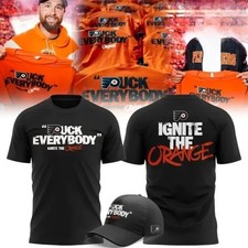 Philly Flyers  Puck Everybody  Black Edition Tshirt