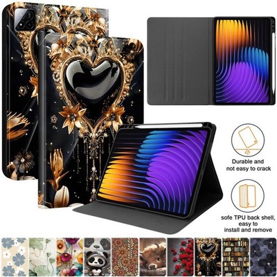 Butterfly Flower Lion Tablet Stand Case For Xiaomi Pad 7 6 5 Pro Redmi Pad SE
