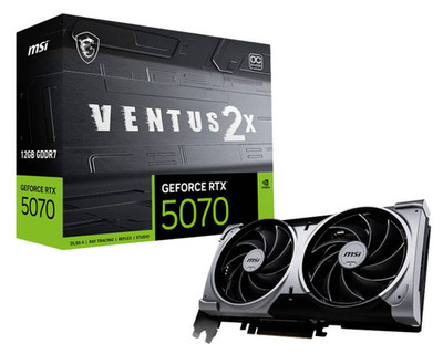MSI GeForce Nvidia RTX 5070 VENTUS 2X OC 12GB GDDR7 HDMI 3x DP - NEU OVP 19%