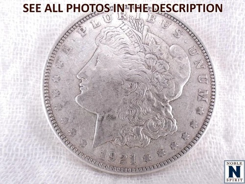 NobleSpirit } 1921 D Morgan Silver Dollar XF Extremely Fine