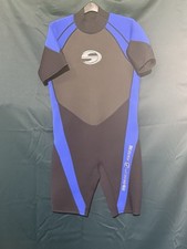 Deep Sea Short Sleeve Wetsuit Black/Blue XXXL