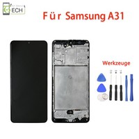 FüR Samsung Galaxy A31 A315F Lcd (Oled) Display Mit Rahmen Bildschirm Werkz...